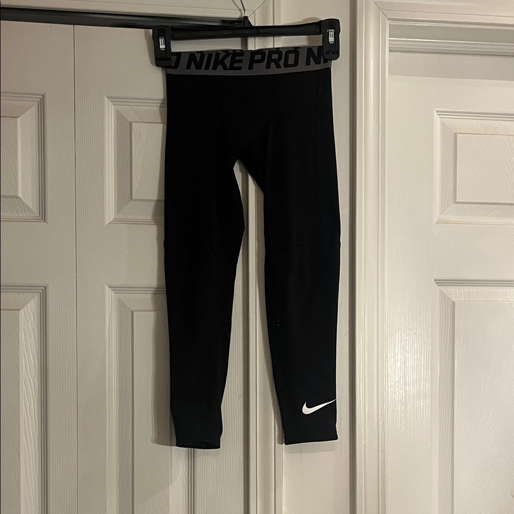 Nike Pro Kids Black Leggings